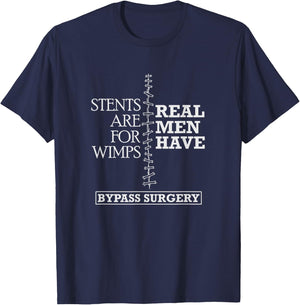 Heart Surgery Survivor After Surgery Recovery Men Bypass T-Shirt - T-Shirt | Navy