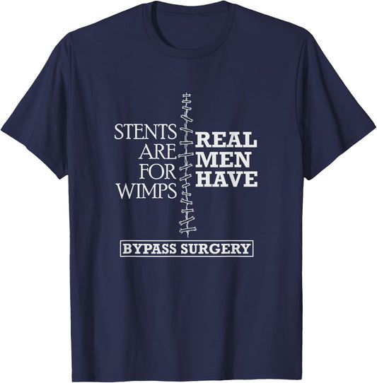 Heart Surgery Survivor After Surgery Recovery Men Bypass T-Shirt - T-Shirt | Navy