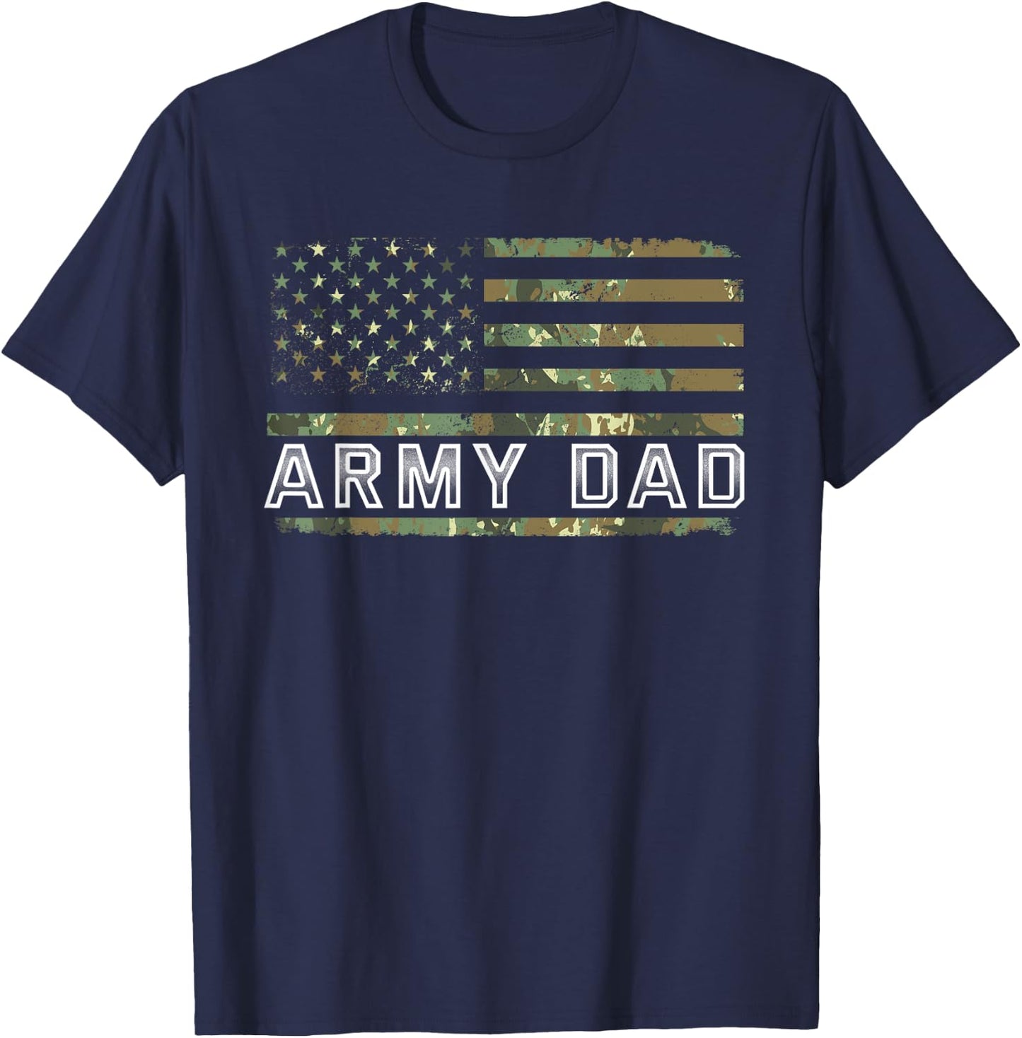 Army Dad Fathers Day T-Shirt - T-Shirt | Navy