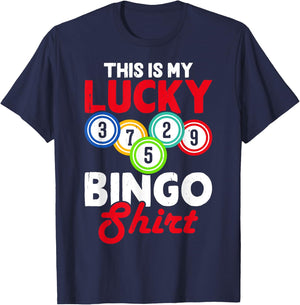 This Is My Lucky Bingo Shirt T-Shirt - T-Shirt | Navy