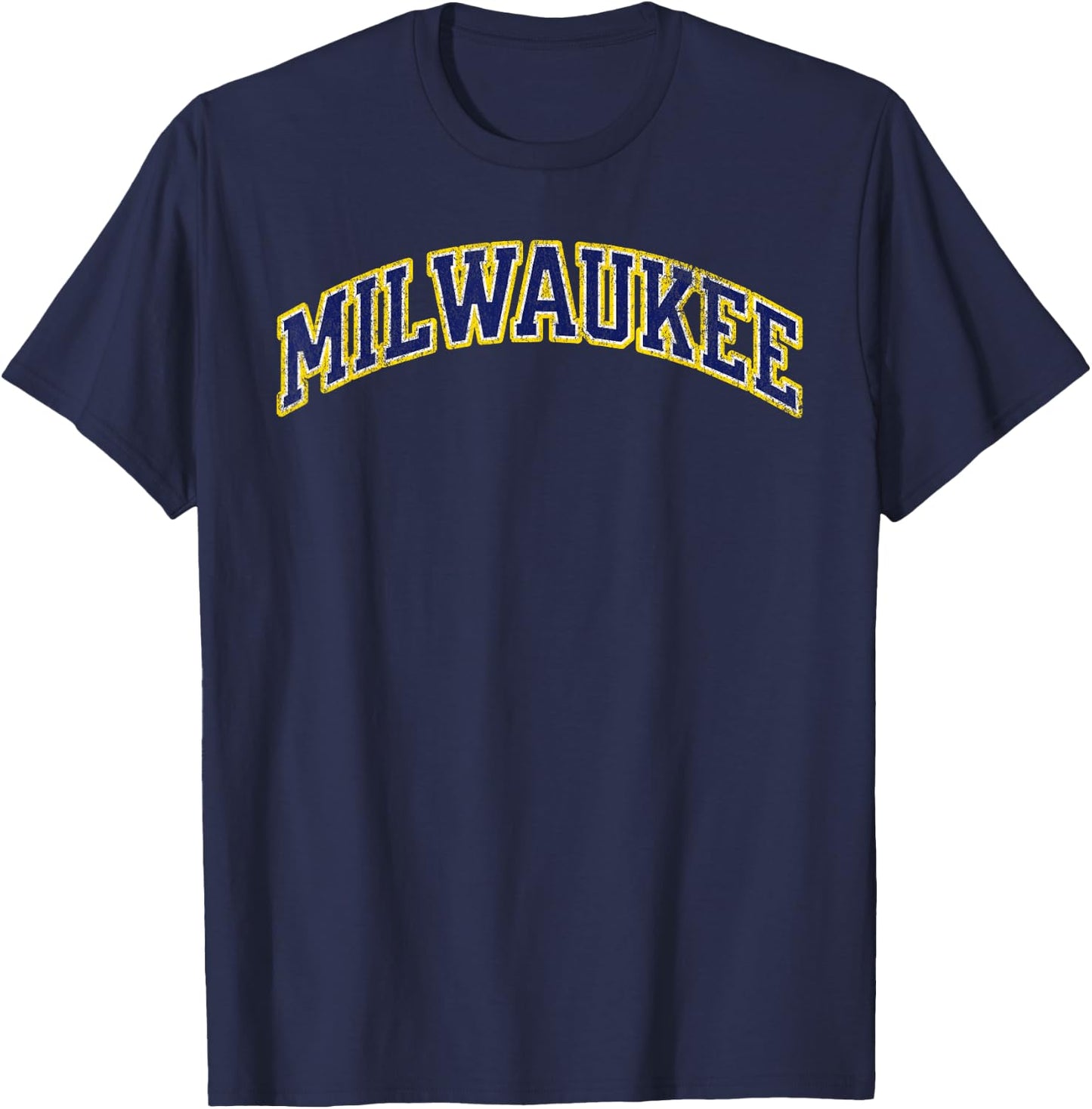 Milwaukee vintage baseball city T-Shirt - T-Shirt | Navy