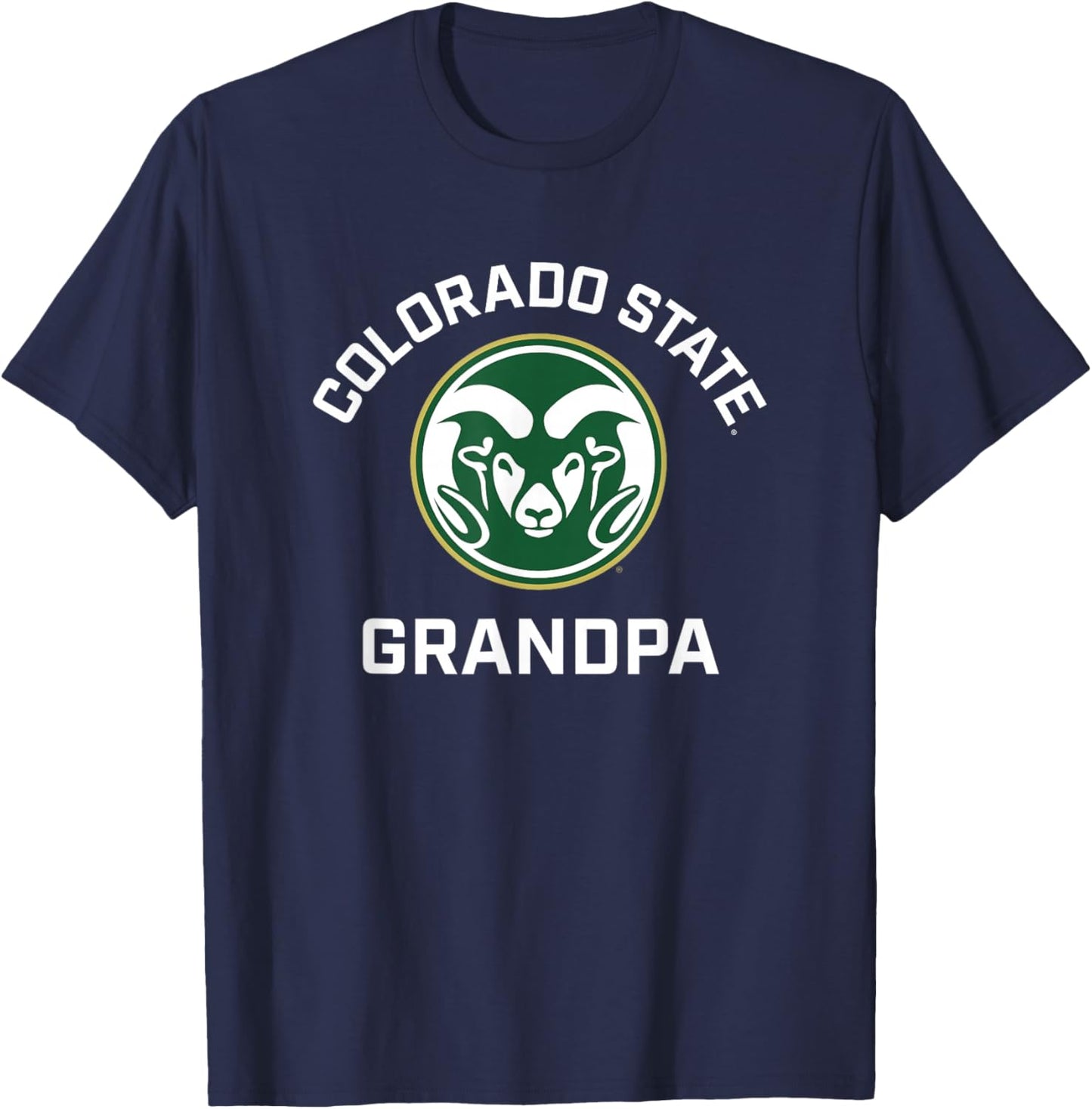 Colorado State University Rams Arched Grandpa T-Shirt - T-Shirt | Navy