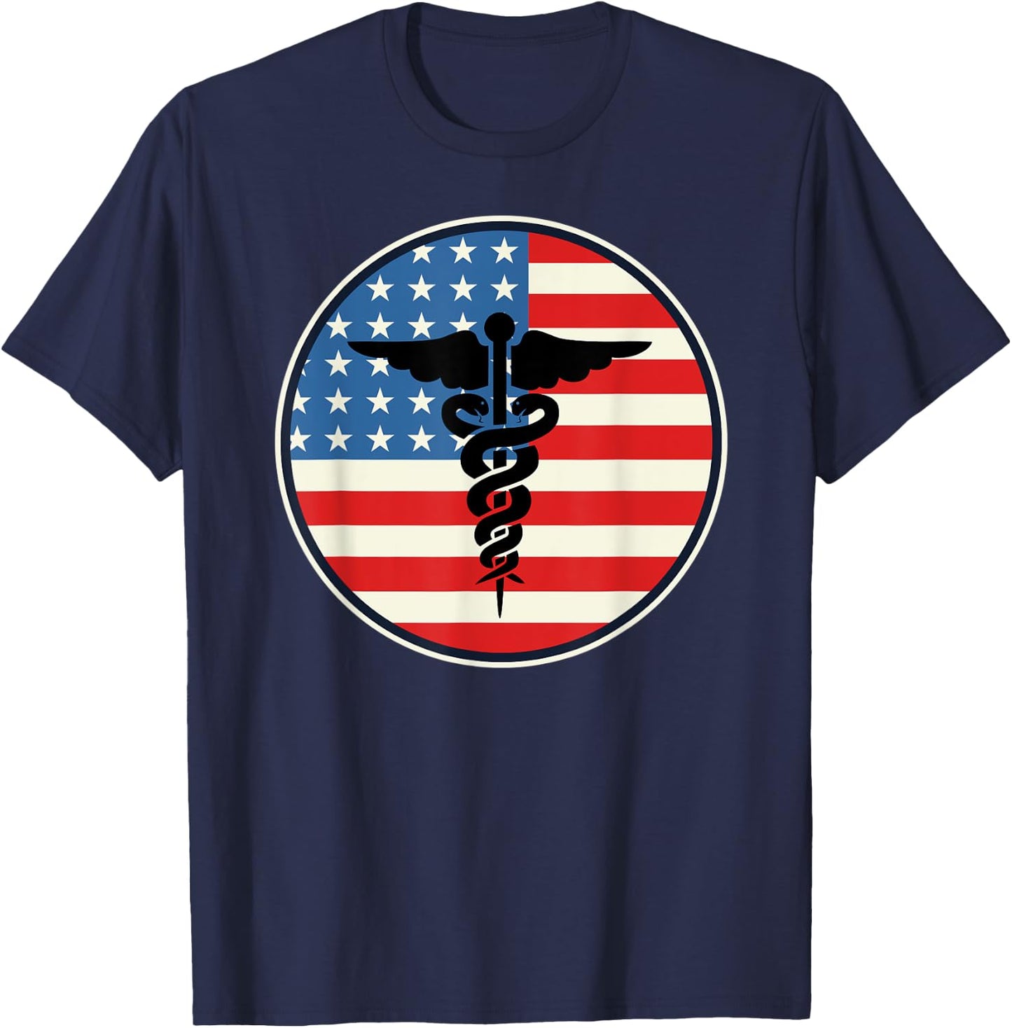 Pharmacist Pharmacy Technician Patriotic US Flag 4th Of July T-Shirt - T-Shirt | Navy