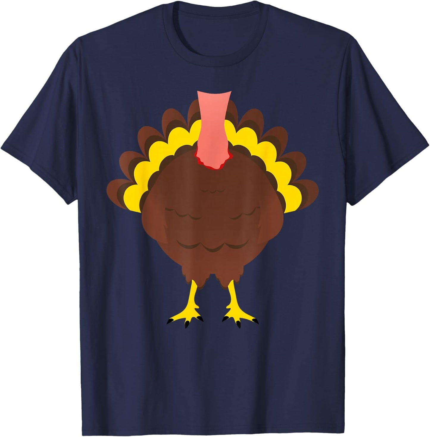 Turkey Shirt Adult Kids Men Women Turkey Costume T-Shirt - T-Shirt | Navy