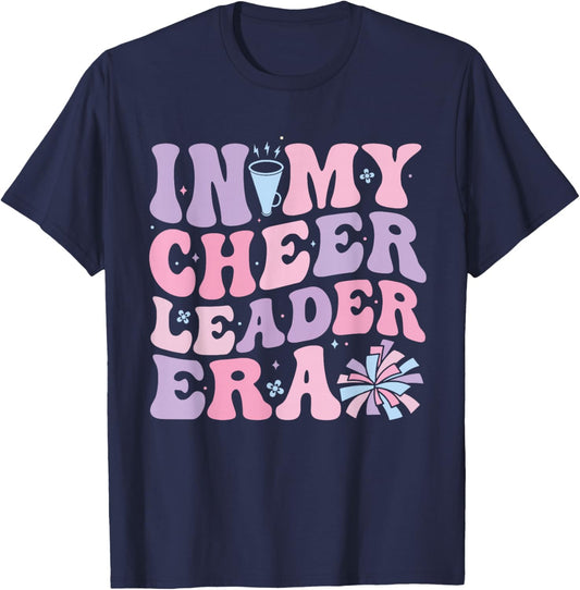 In My Cheerleader Era Cheerleading Funny Cheer Women Girls T-Shirt - T-Shirt | Navy
