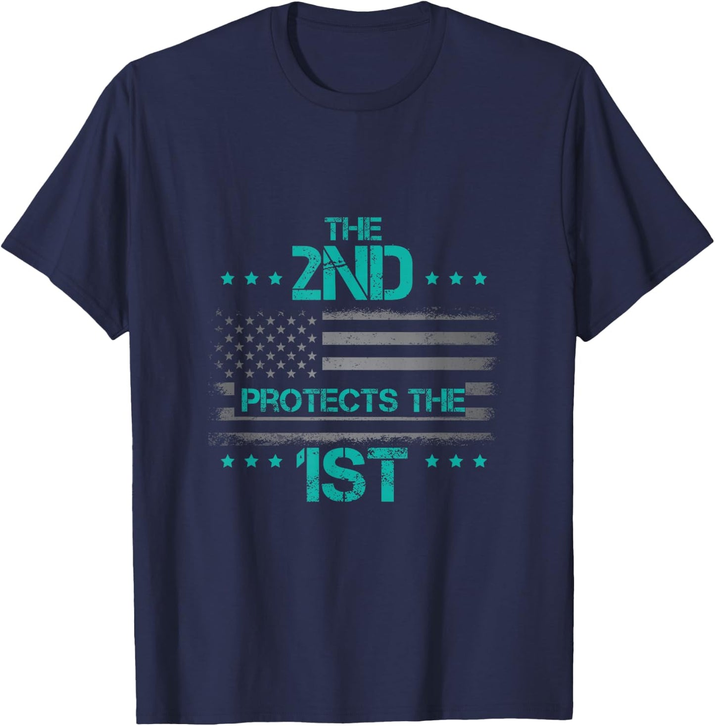 The 2nd Protects The 1st T-Shirt - T-Shirt | Navy