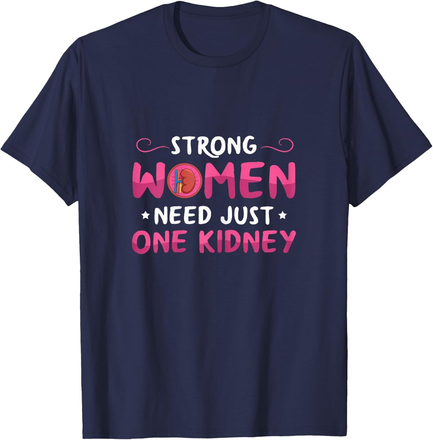 Kidney Surgery Design for your Kidney Donor Wife T-Shirt - T-Shirt | Navy