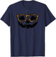 Halloween Pumpkin Face Glasses Costume Women Girls Kids Teen T-Shirt - T-Shirt | Navy