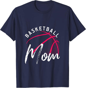 Basketball Mom Mothers Day T-Shirt - T-Shirt | Navy
