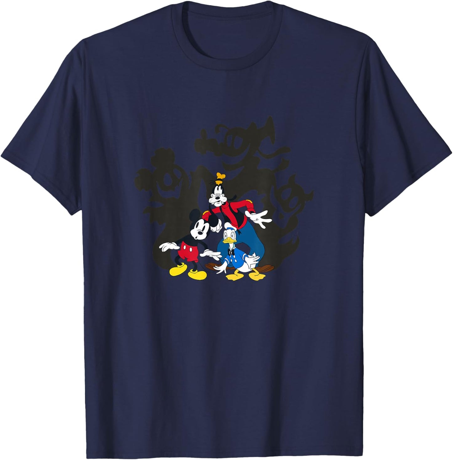Disney Mickey And Friends Halloween Friends Spooky Shadows T-Shirt - T-Shirt | Navy