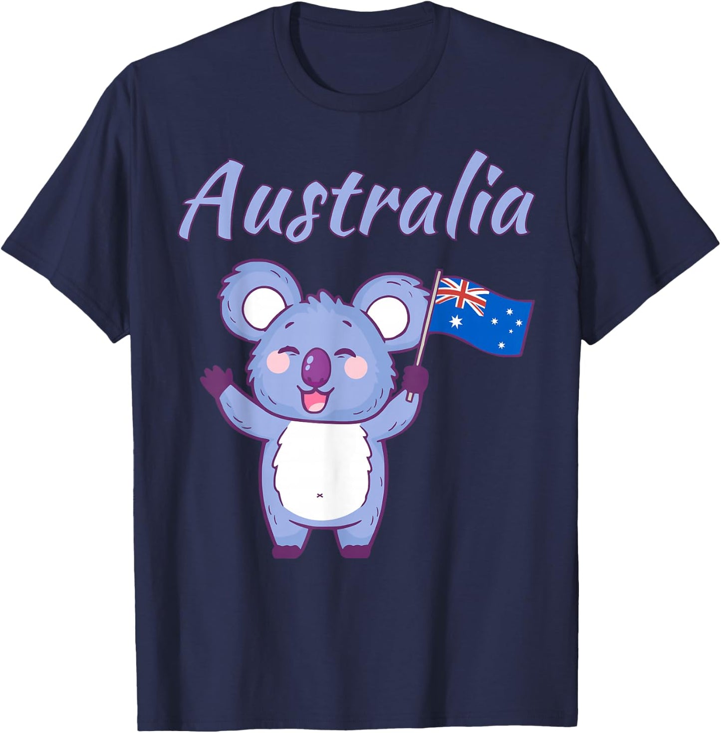 Australia Day Toddler Shirt Funny Koala Australian Flag T-Shirt - T-Shirt | Navy