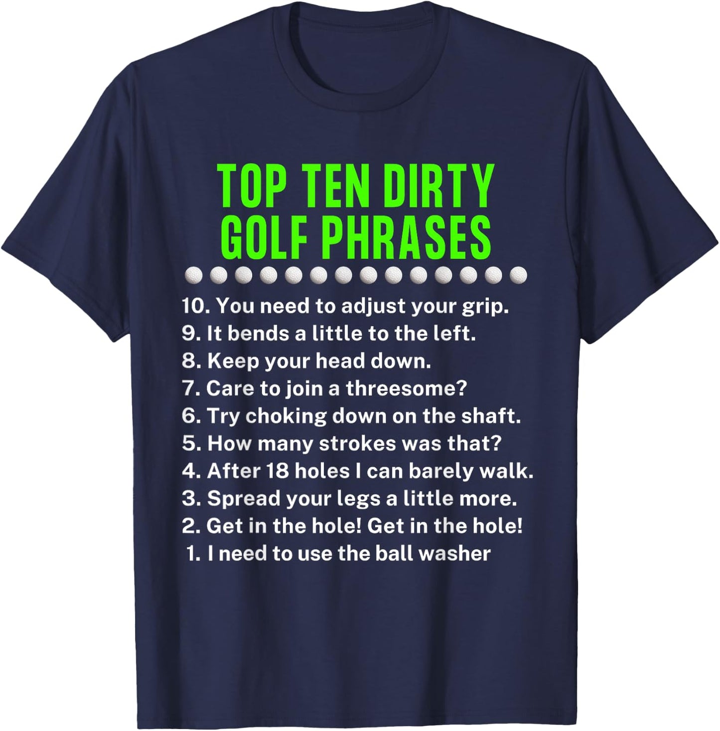 Gag Golf Ideas Golf For Dad Funny Golf T-Shirt - T-Shirt | Navy