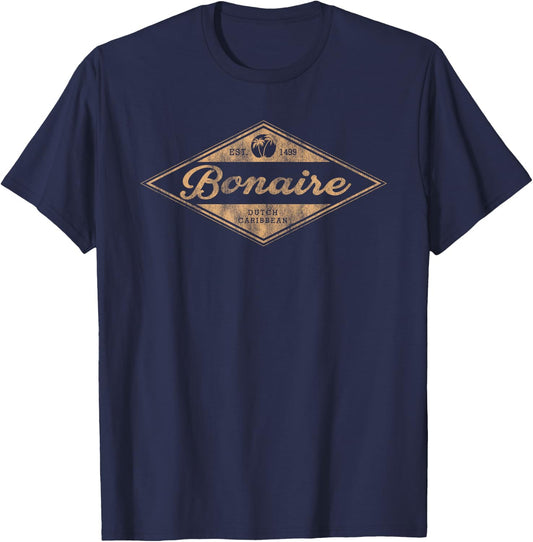 Vintage Bonaire Souvenir Retro Vacation Kids T-Shirt - T-Shirt | Navy