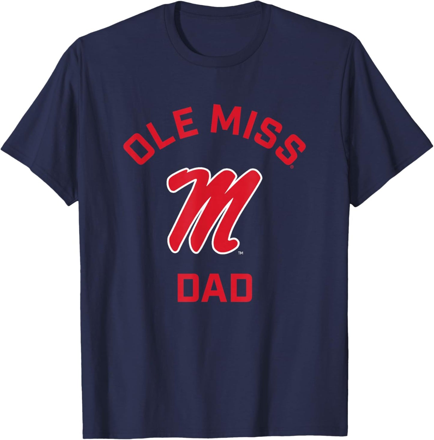 Ole Miss Rebels Arched Dad T-Shirt - T-Shirt | Navy
