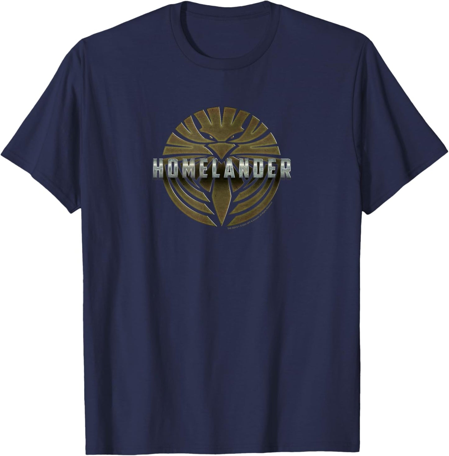 The Boys Homelander Season 4 Superhero Eagle Face Symbol T-Shirt - T-Shirt | Navy