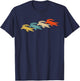 Retro Crocodile Alligator T-Shirt - T-Shirt | Navy