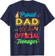 Proud Dad Of An Official Teenager For Family Party T-Shirt - T-Shirt | Navy