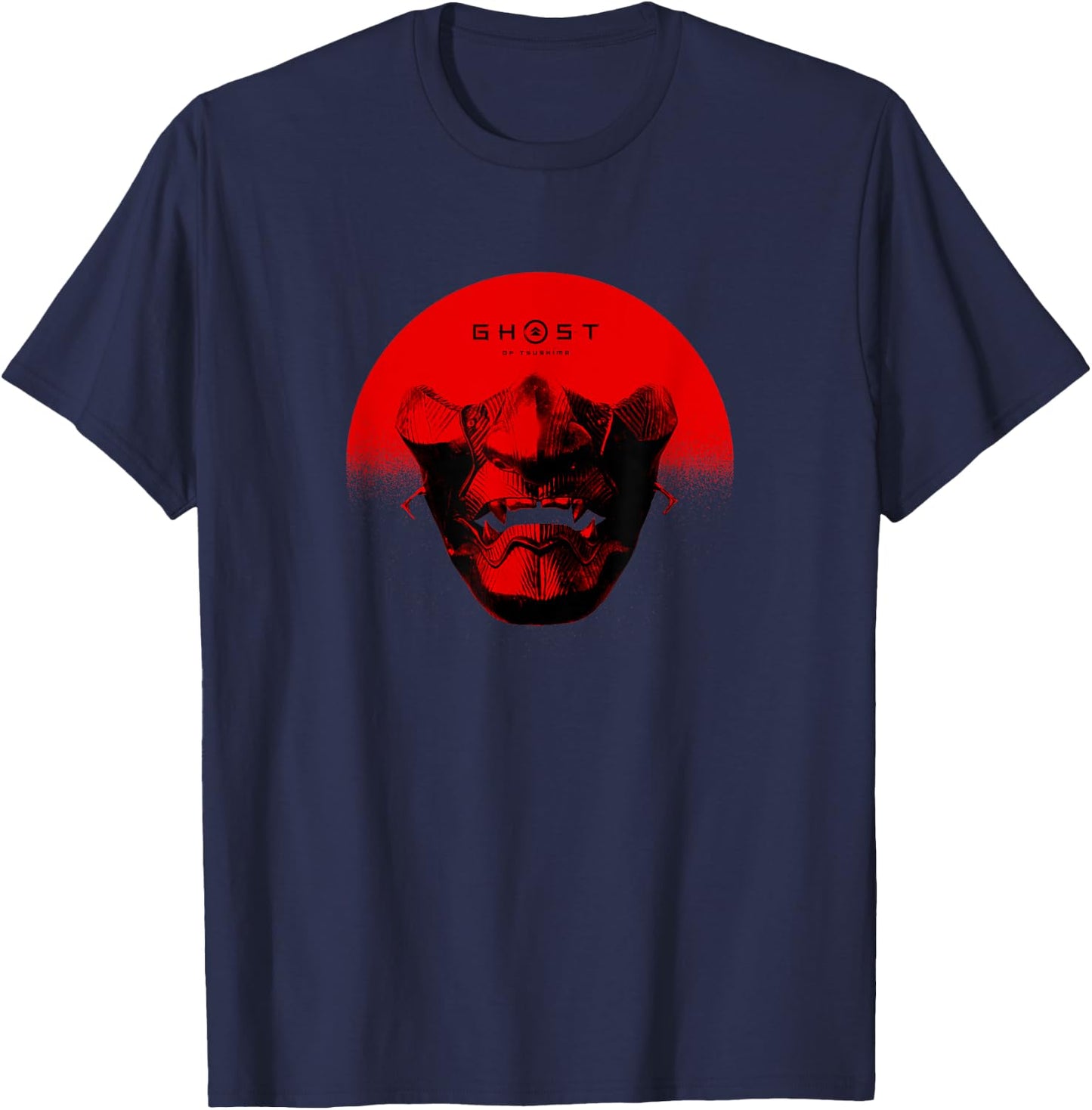 Ghost of Tsushima Half Sun Mask T-Shirt - T-Shirt | Navy