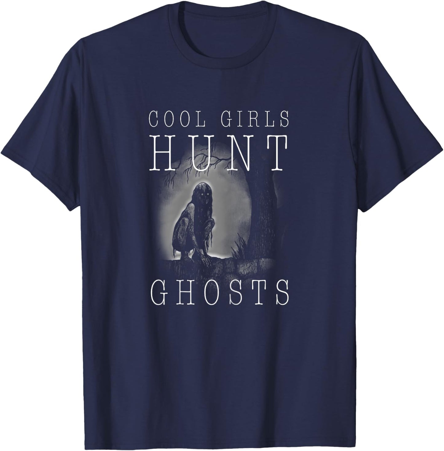 Ghost Hunting Shirt Funny Ghosthunter Girl Paranormal T-Shirt - T-Shirt | Navy