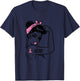 Rosie Riveter Hero Pink Ribbon Breast Cancer Awareness Women T-Shirt - T-Shirt | Navy