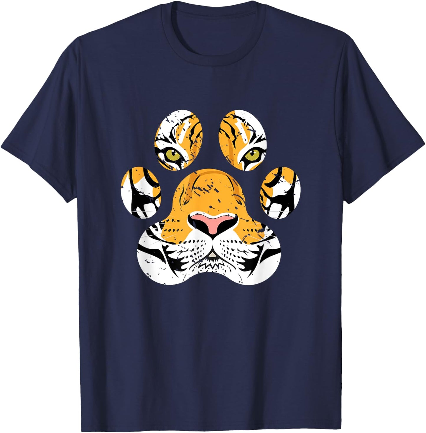Asia Wild Animal Lover Gift Tiger T-Shirt - T-Shirt | Navy