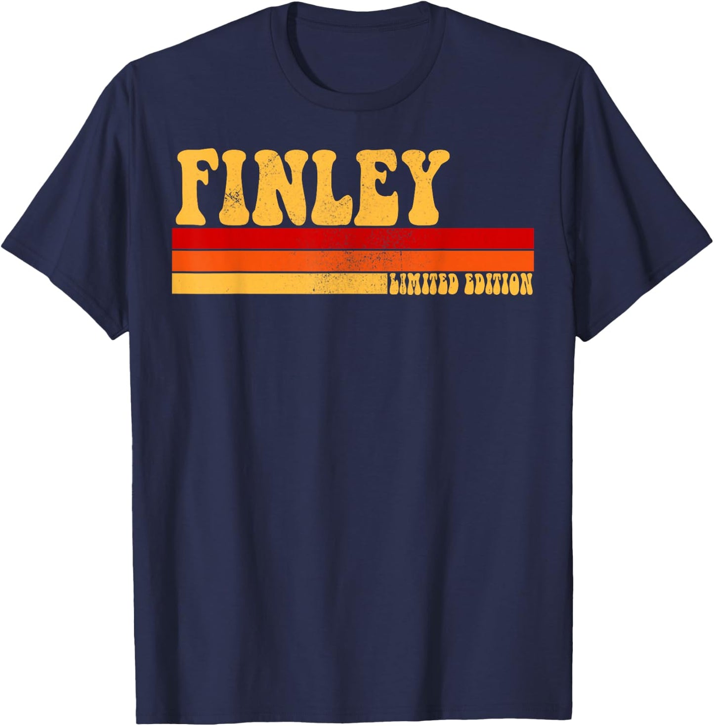 FINLEY Name Personalized Idea Men Retro Vintage FINLEY T-Shirt - T-Shirt | Navy