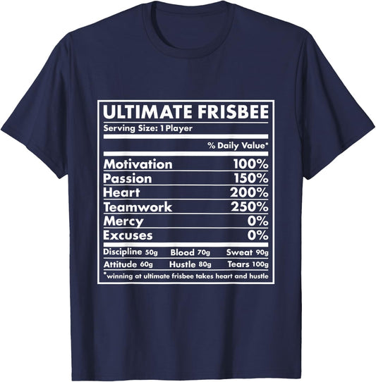 Sport Nutrition Ultimate Frisbee T-Shirt - T-Shirt | Navy