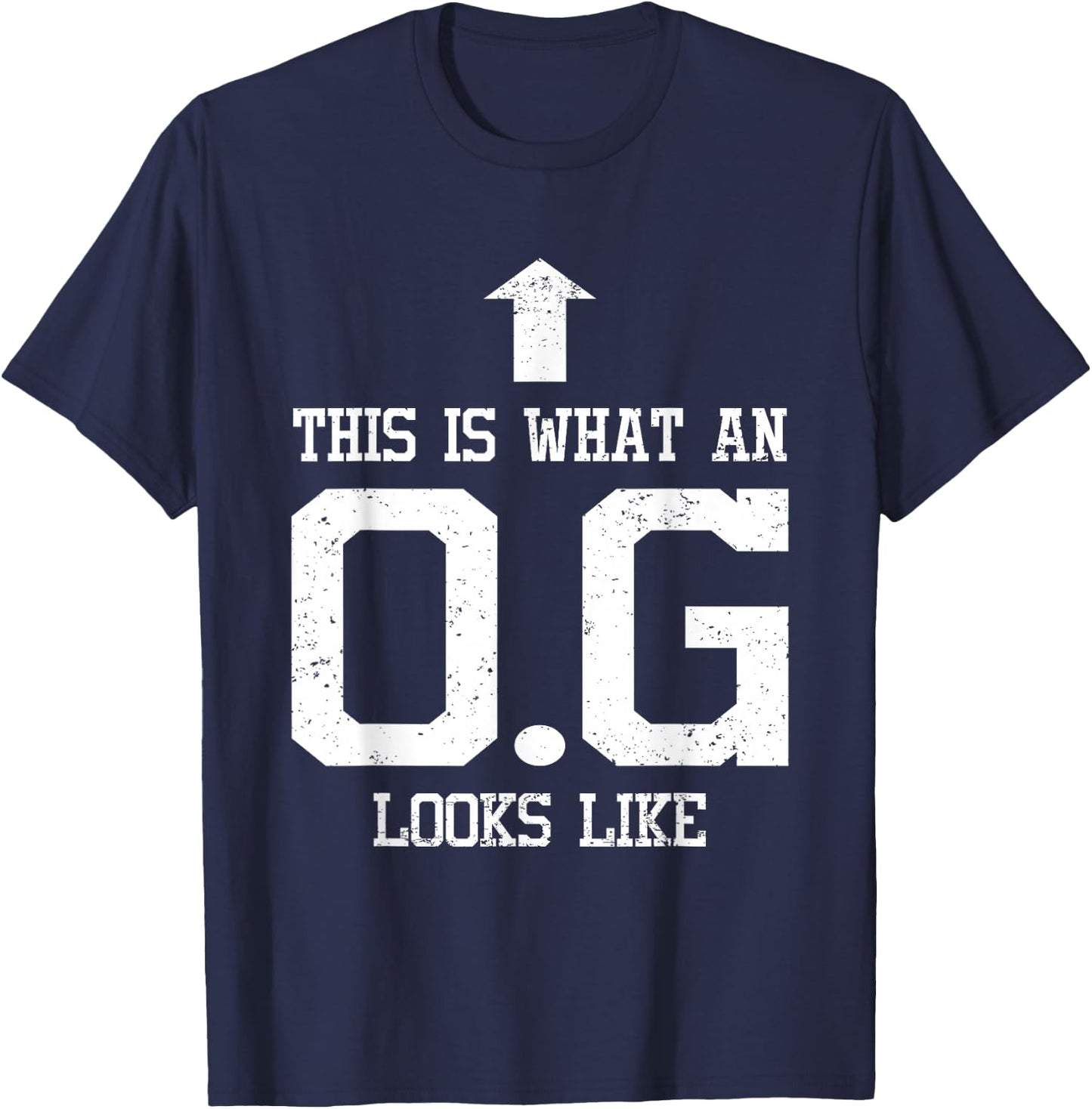 OG Shirt Original Gangster Gift Dad Grandpa Uncle T-Shirt - T-Shirt | Navy