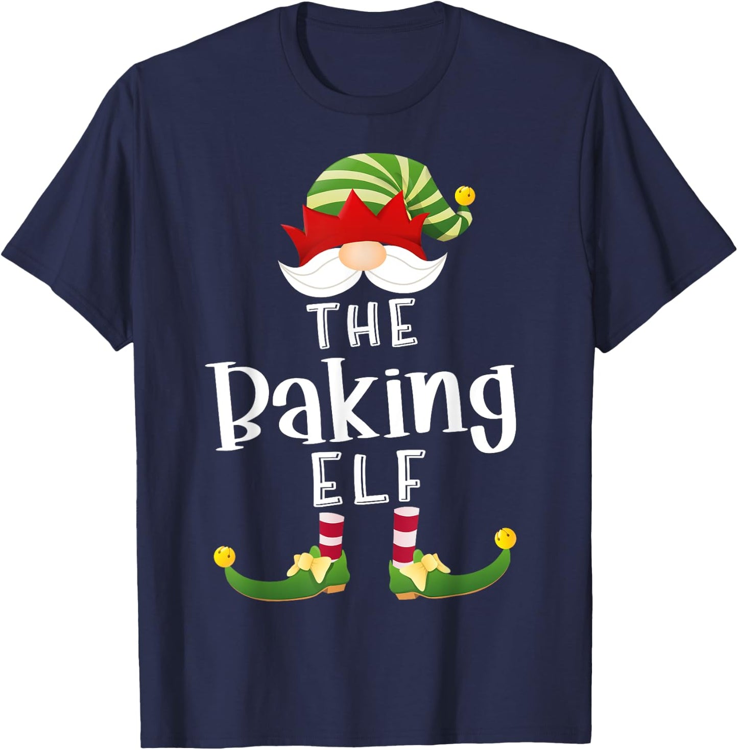 Baking Elf Group Christmas Funny Pajama Party T-Shirt - T-Shirt | Navy