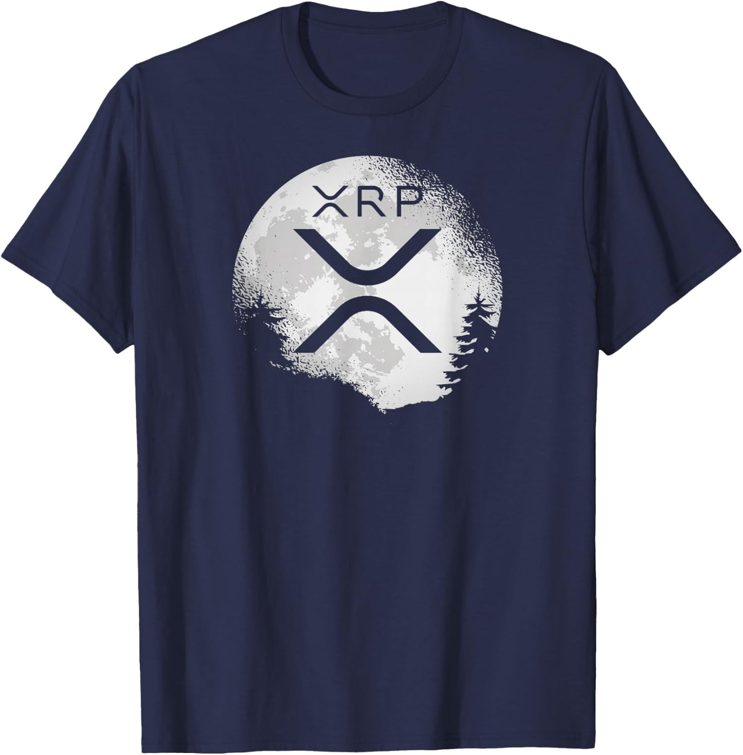 XRP Hodl To The Moon Crypto T-Shirt - T-Shirt | Navy