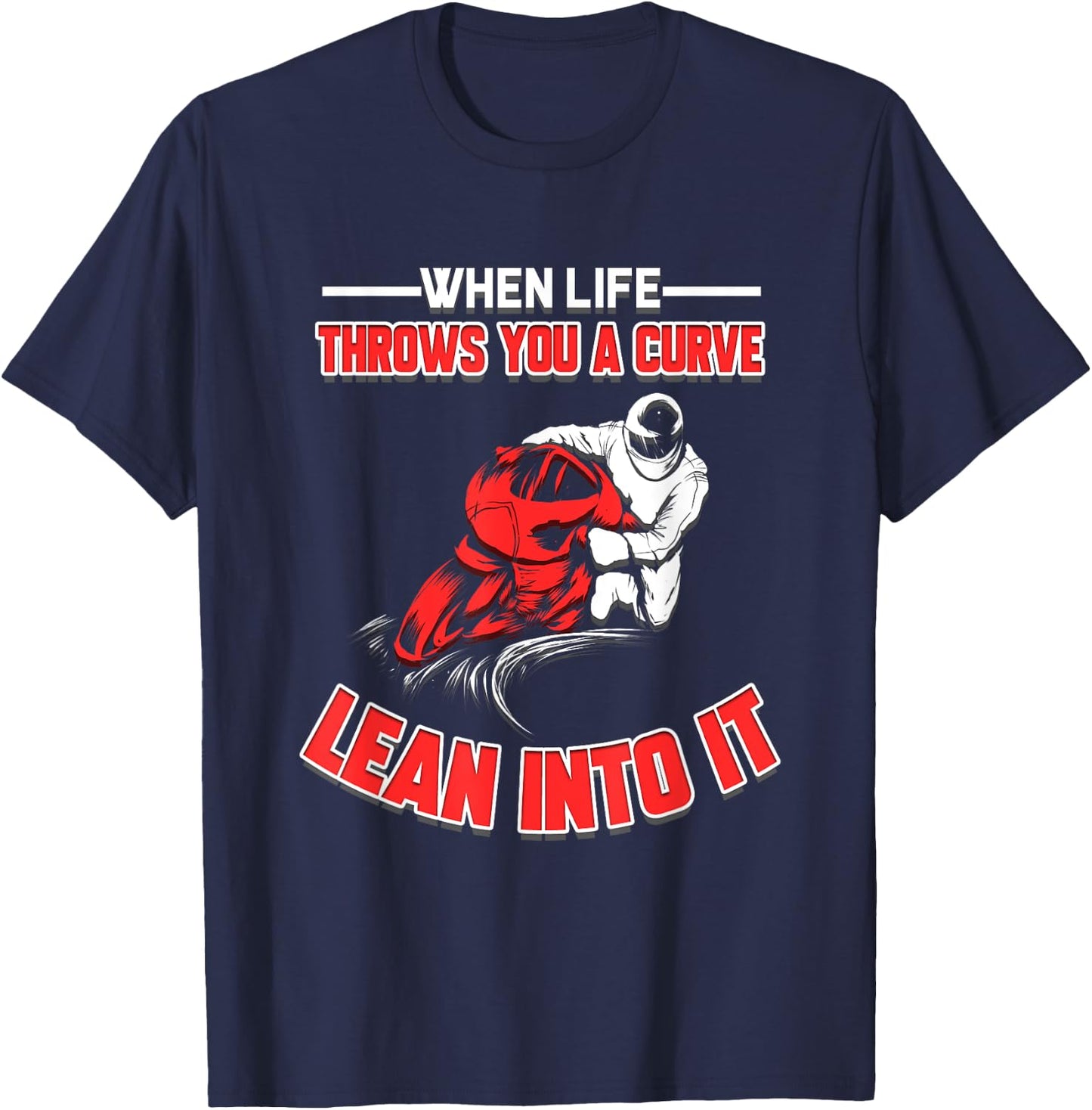 Motorcycle Club Rider Motorcyclist Gift Motocross Quote T-Shirt - T-Shirt | Navy