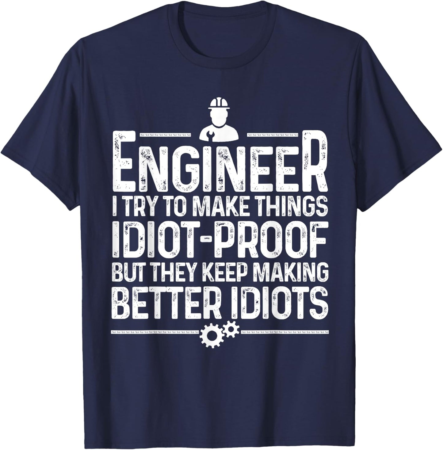 Funny Engineer Gift Women Cool Engineering Mechanic Small T-Shirt - T-Shirt | Navy