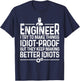 Funny Engineer Gift Women Cool Engineering Mechanic Small T-Shirt - T-Shirt | Navy