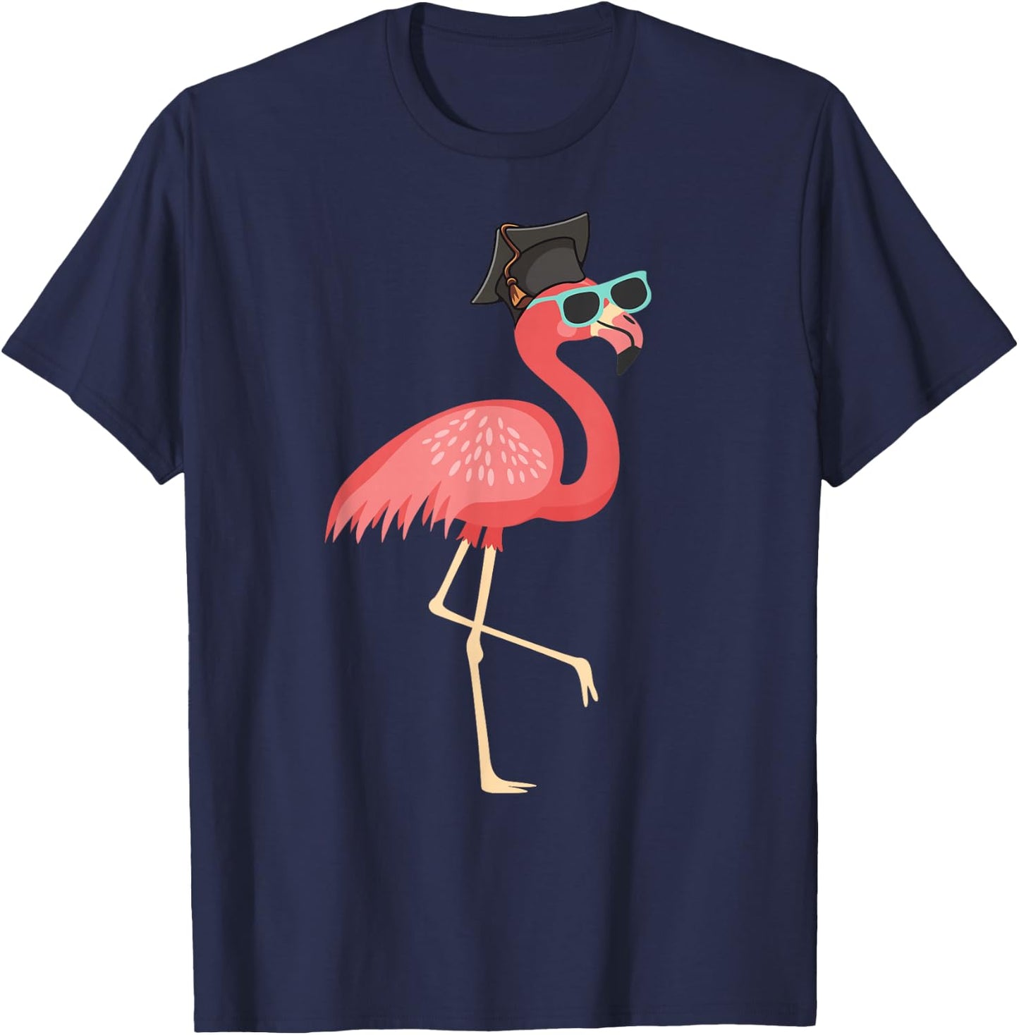 Cute Graduation 2023, Flamingo Grad 2023 Graduating Flamingo T-Shirt - T-Shirt | Navy