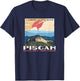 Retro Pisgah National Forest WPA Style Vintage Graphic T-Shirt - T-Shirt | Navy