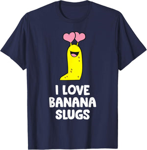 I Love Banana Slugs T-Shirt - T-Shirt | Navy
