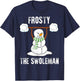 Frosty The Swoleman - Weightlifter Bodybuilding Christmas T-Shirt - T-Shirt | Navy