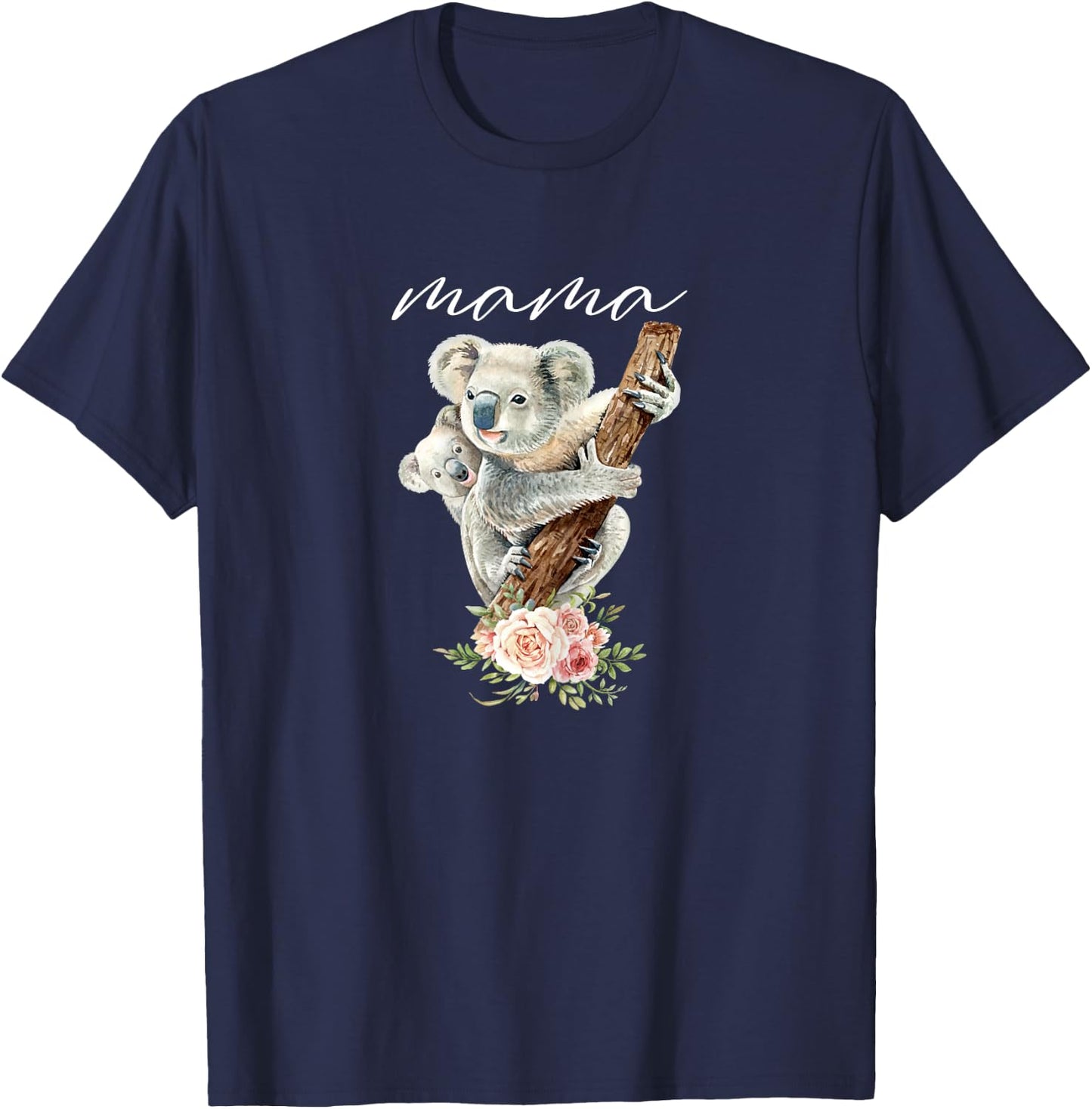 Mama Koala Shirt New Mom Koala Bear Mommy Gift Mother T-Shirt - T-Shirt | Navy