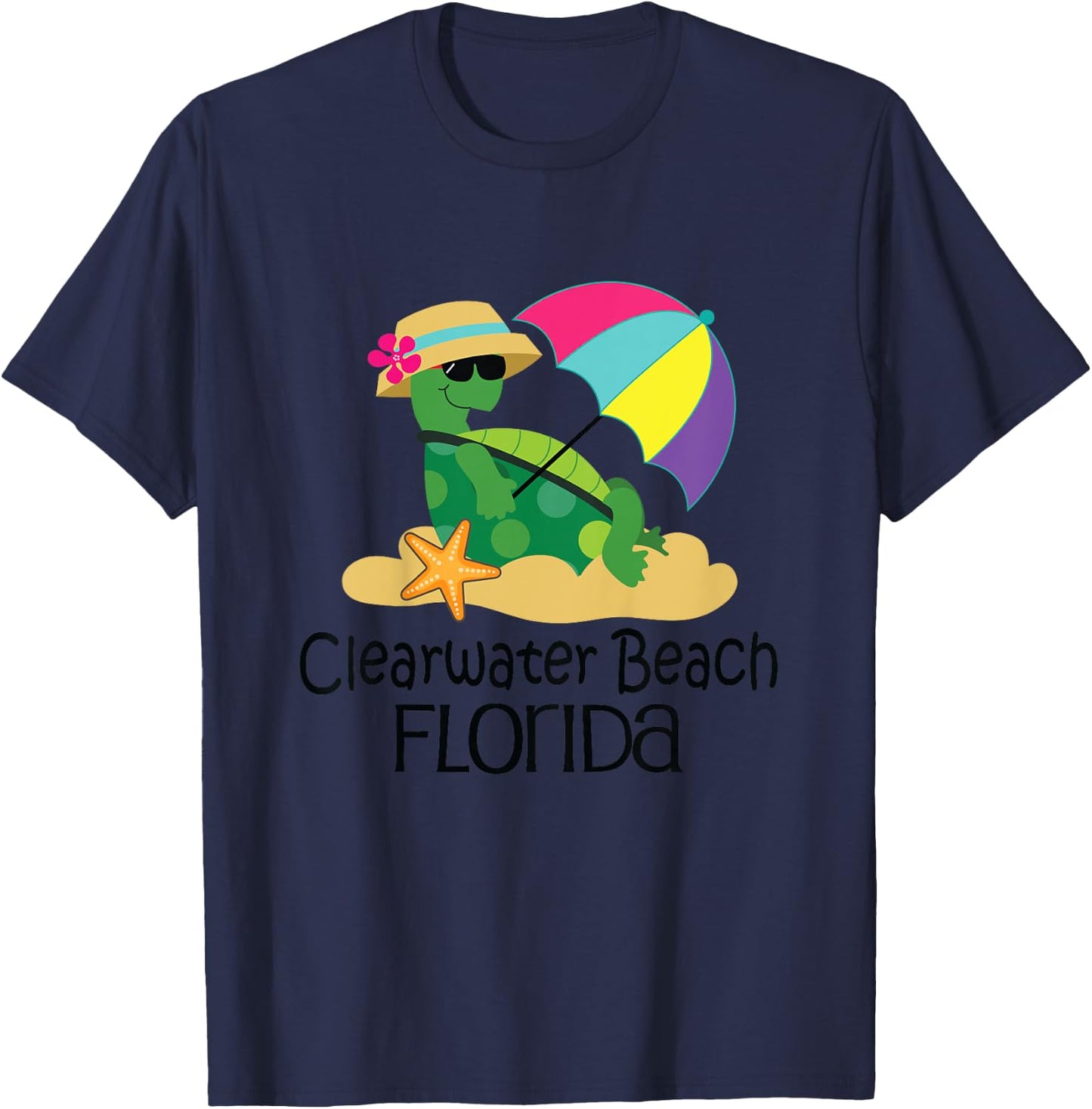 Clearwater Beach Florida T-Shirt - T-Shirt | Navy
