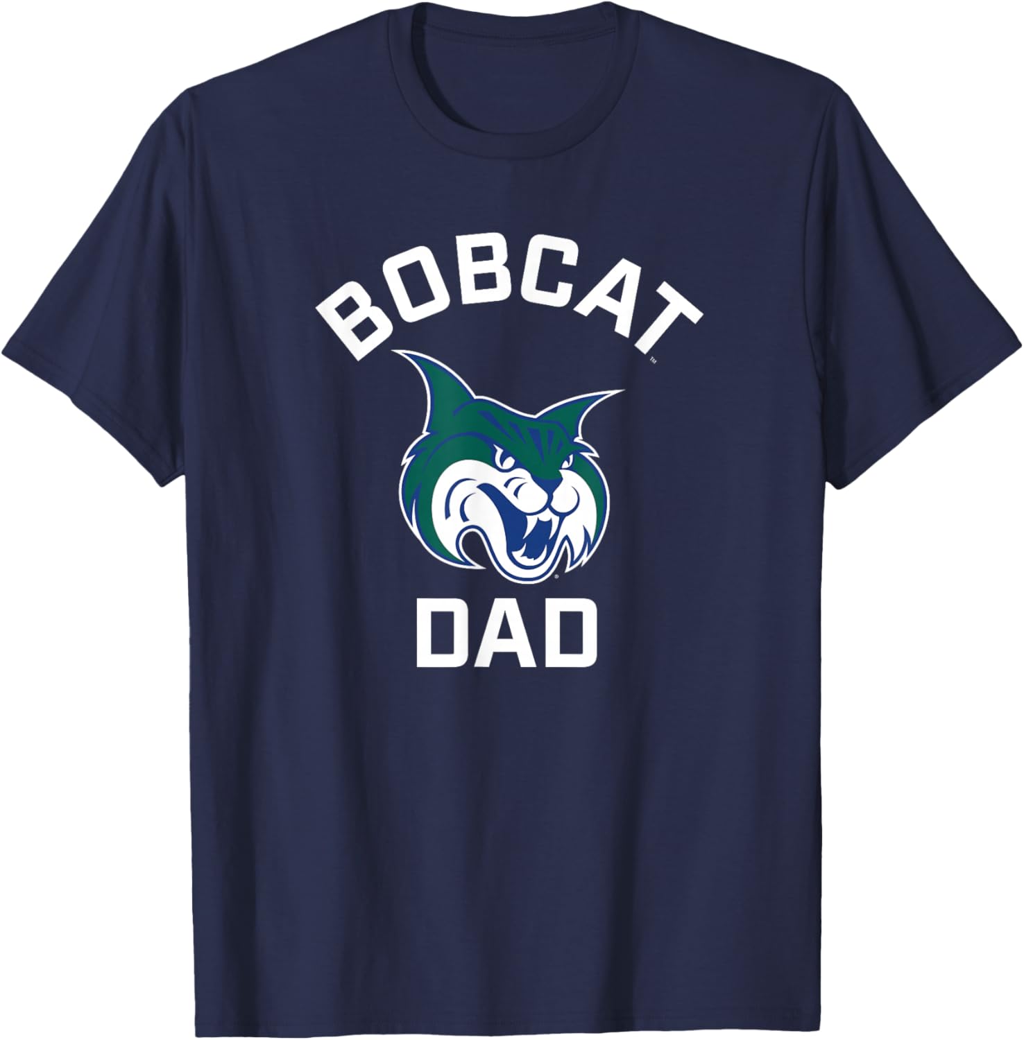 Georgia College GCSU Bobcats Arched Dad T-Shirt - T-Shirt | Navy