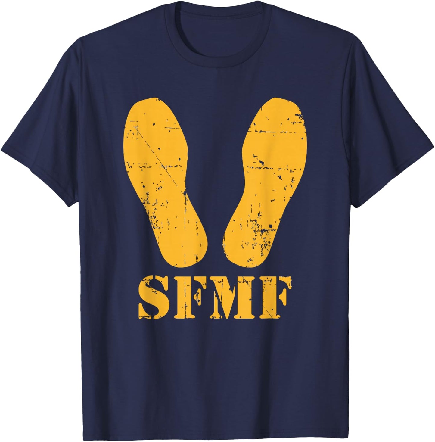 Yellow Footprints - SFMF T-Shirt - T-Shirt | Navy