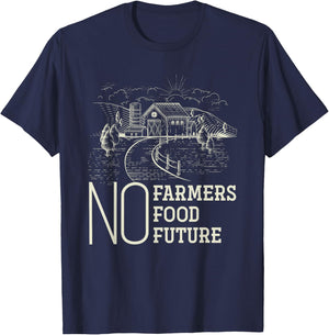 No Farmers No Food No Future Farmer T-Shirt - T-Shirt | Navy