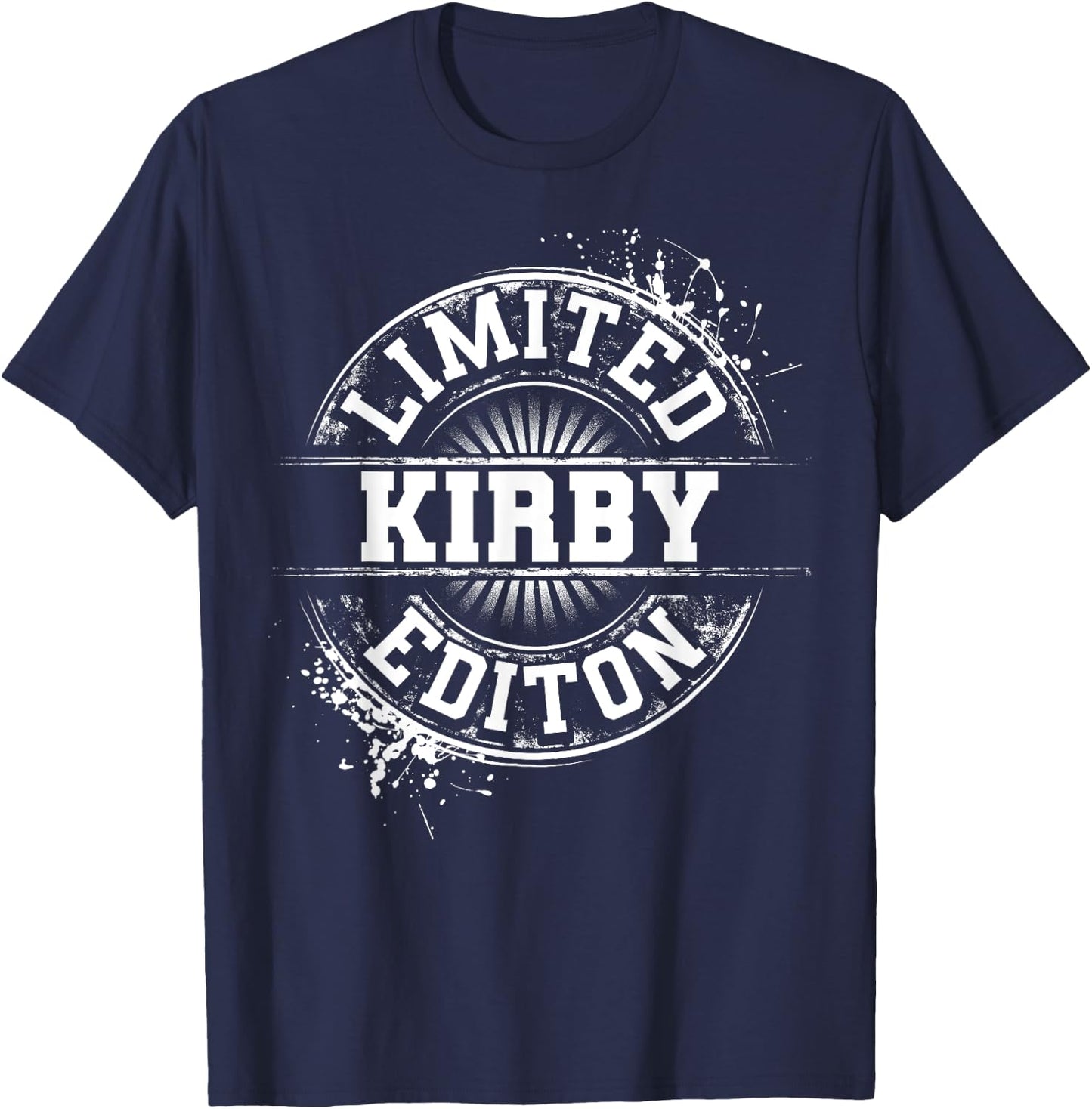 KIRBY Funny Surname Family Tree Birthday Reunion Gift T-Shirt - T-Shirt | Navy