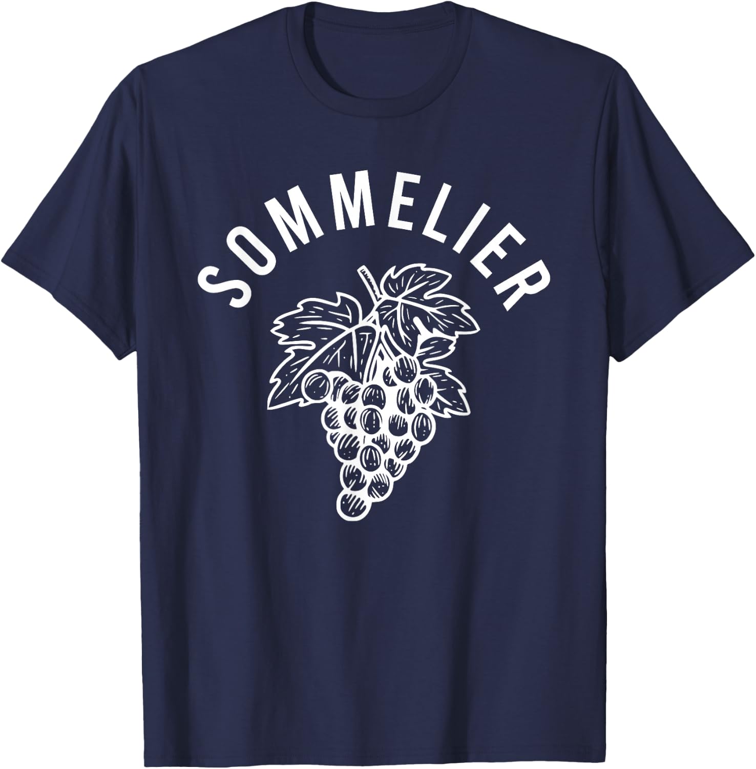 Sommelier Grapes Wine Steward Waiter Restaurant Worker T-Shirt - T-Shirt | Navy
