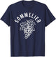 Sommelier Grapes Wine Steward Waiter Restaurant Worker T-Shirt - T-Shirt | Navy