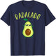 Dadacado Cute Daddy Avocado Pregnant Dad Father Day Gifts T-Shirt - T-Shirt | Navy