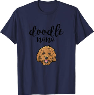 Goldendoodle Nana - Doodle Grandma Cute Dog T-Shirt - T-Shirt | Navy