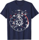 VampireFreaks Alice In Wonderland Clock T-Shirt - T-Shirt | Navy