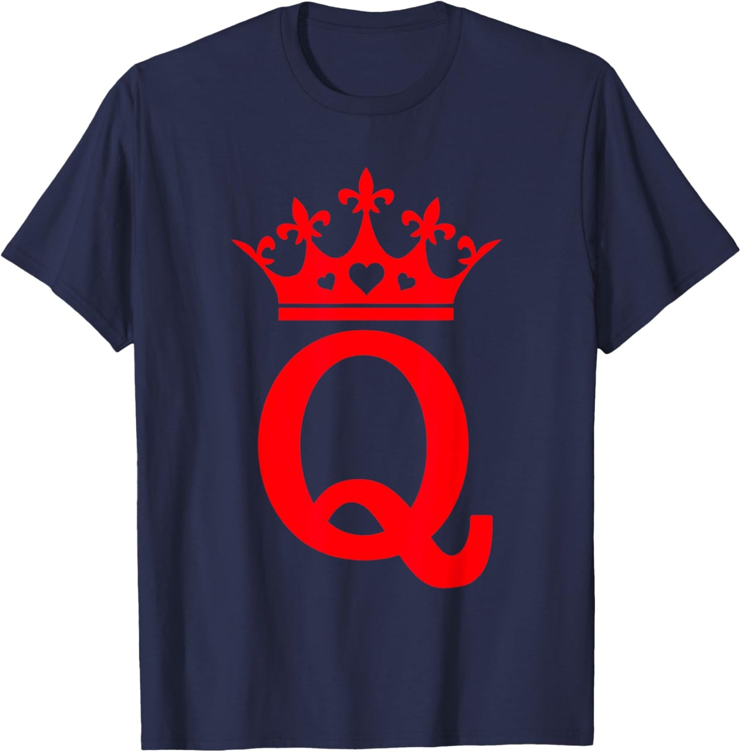 Queen Hearts Halloween Costume - Valentines Queen of Hearts T-Shirt - T-Shirt | Navy
