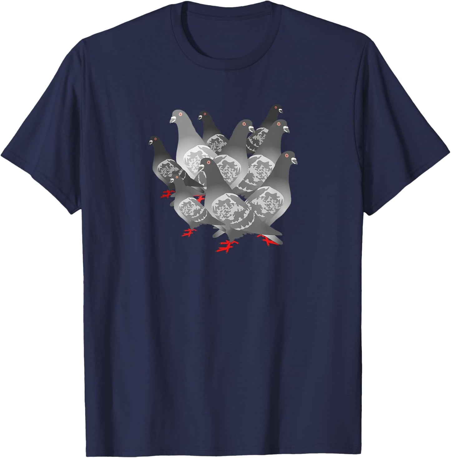 Flock Of Pigeon Breeder Pigeon Racing Gift T-Shirt - T-Shirt | Navy